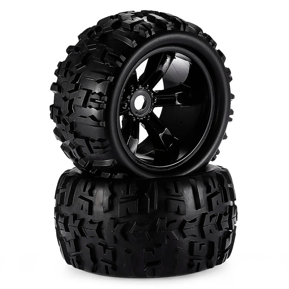 4pcs 1/8 RC Truck Tires & Wheels - 17mm Hex