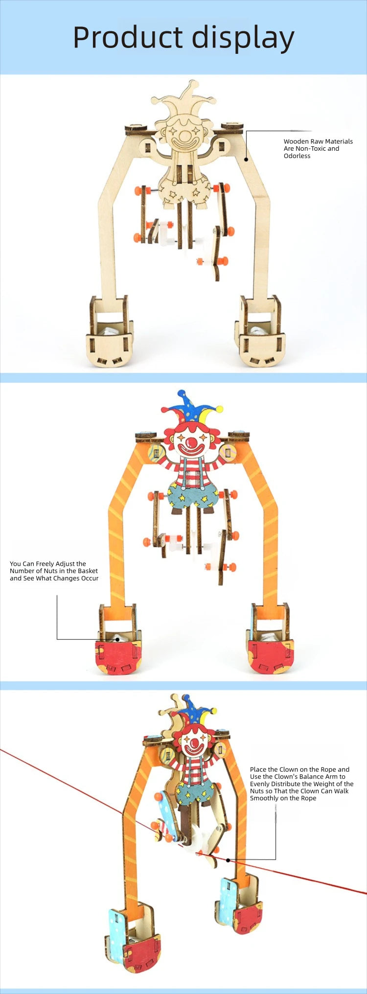 DIY Tightrope Walking Joker STEM Kit