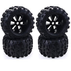 1/8 RC Truck Tires & Wheels - 4 Pack