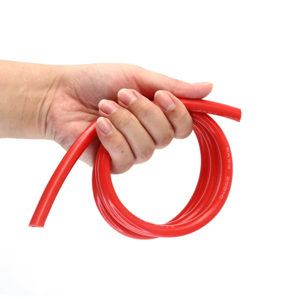 2m High-Temperature Silicone Wire Pair