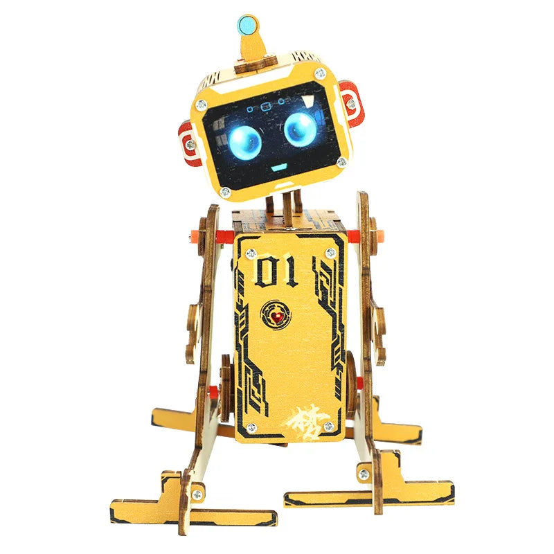 DIY Voice-Controlled Wooden Robot Science Kit