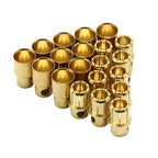 Gold Bullet Connectors 2.0-8.0mm - 10 Pair
