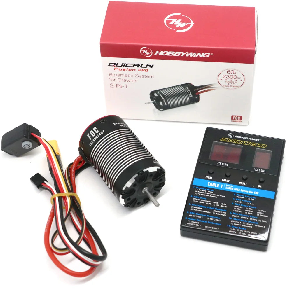 HOBBYWING QuicRun Fusion Pro 540 2300KV 60A Motor & ESC