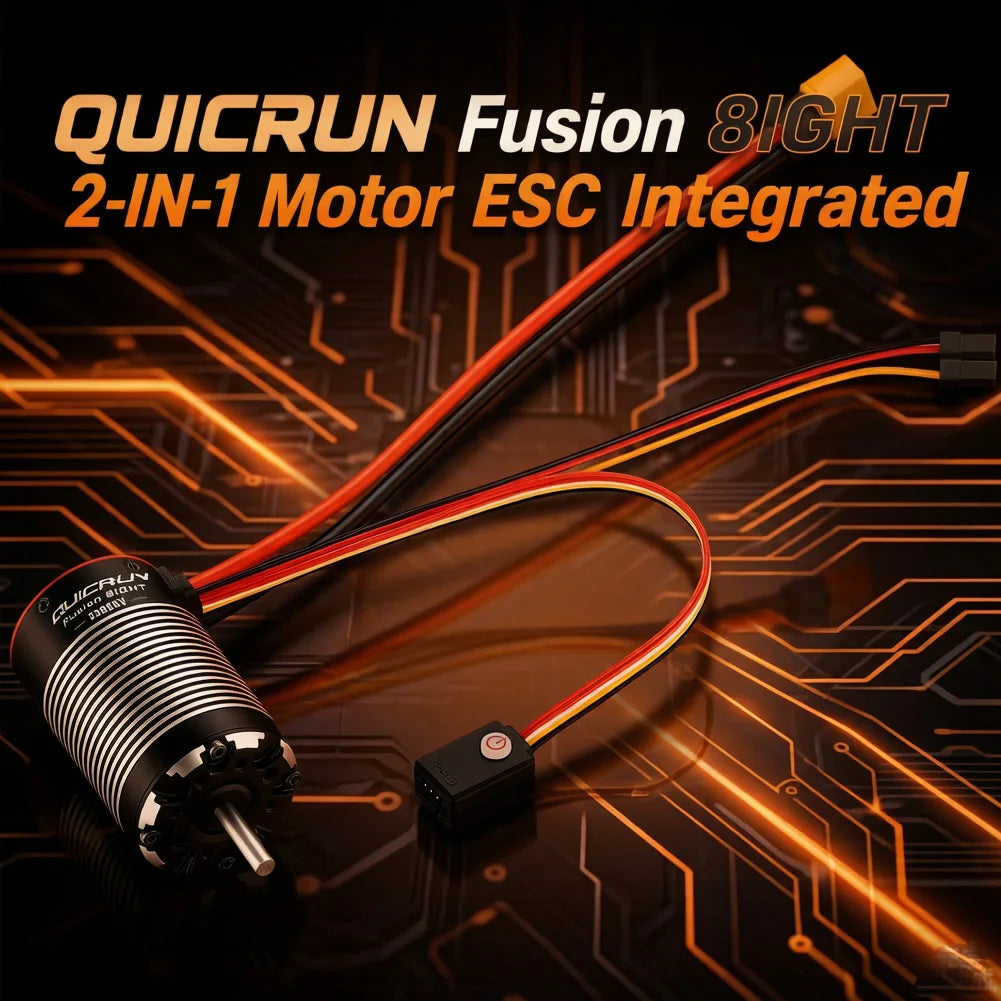 HOBBYWING QuicRun Fusion 8IGHT 80A 2300KV Motor & ESC