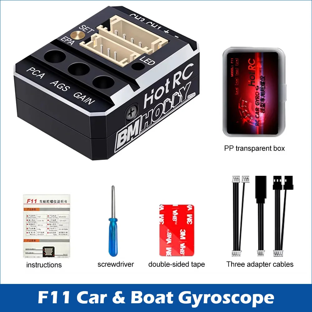 HOTRC F11 / F12 Gyro Stability Controller for RC Car & Boat