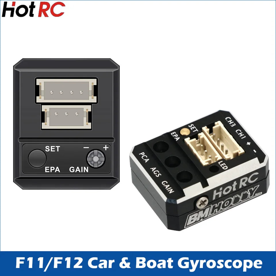 HOTRC F11 / F12 Gyro Stability Controller for RC Car & Boat
