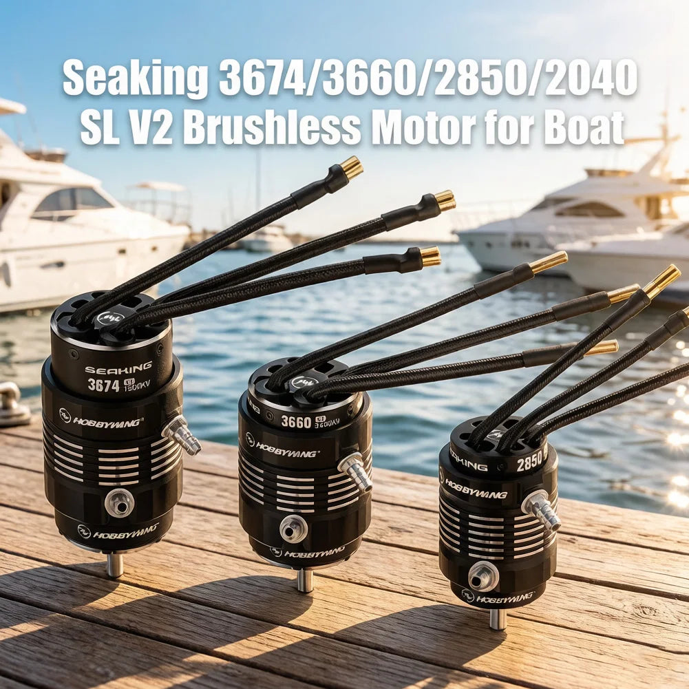 HOBBYWING Seaking 2040/2850/3660/3674SL V2 Brushless Boat Motor