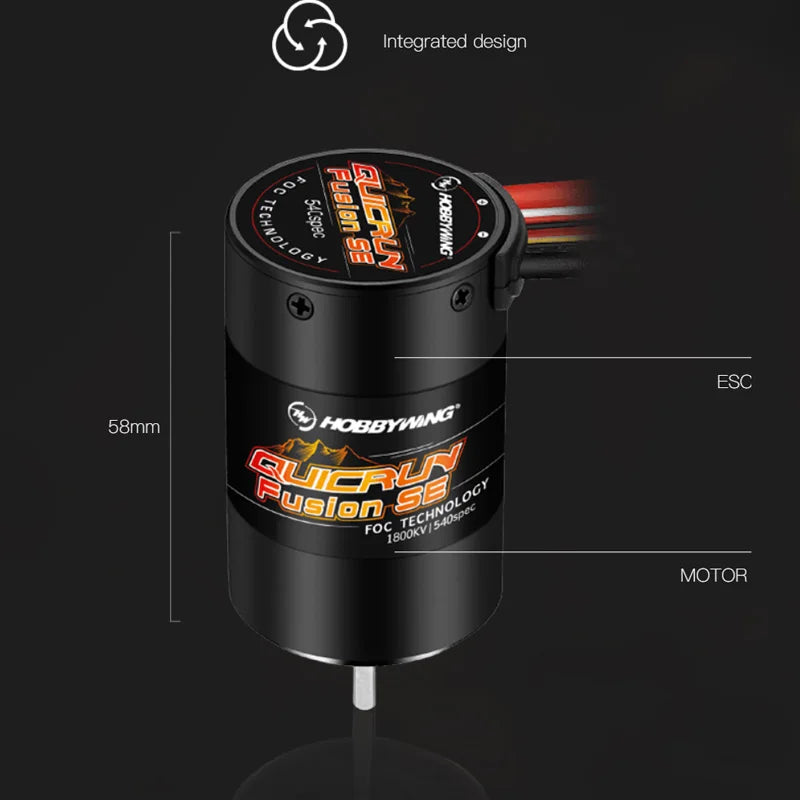 HOBBYWING QuicRun Fusion SE 2-in-1 Motor & ESC