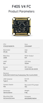 Aocoda-RC F460 V4 F405 60A FC & ESC Stack
