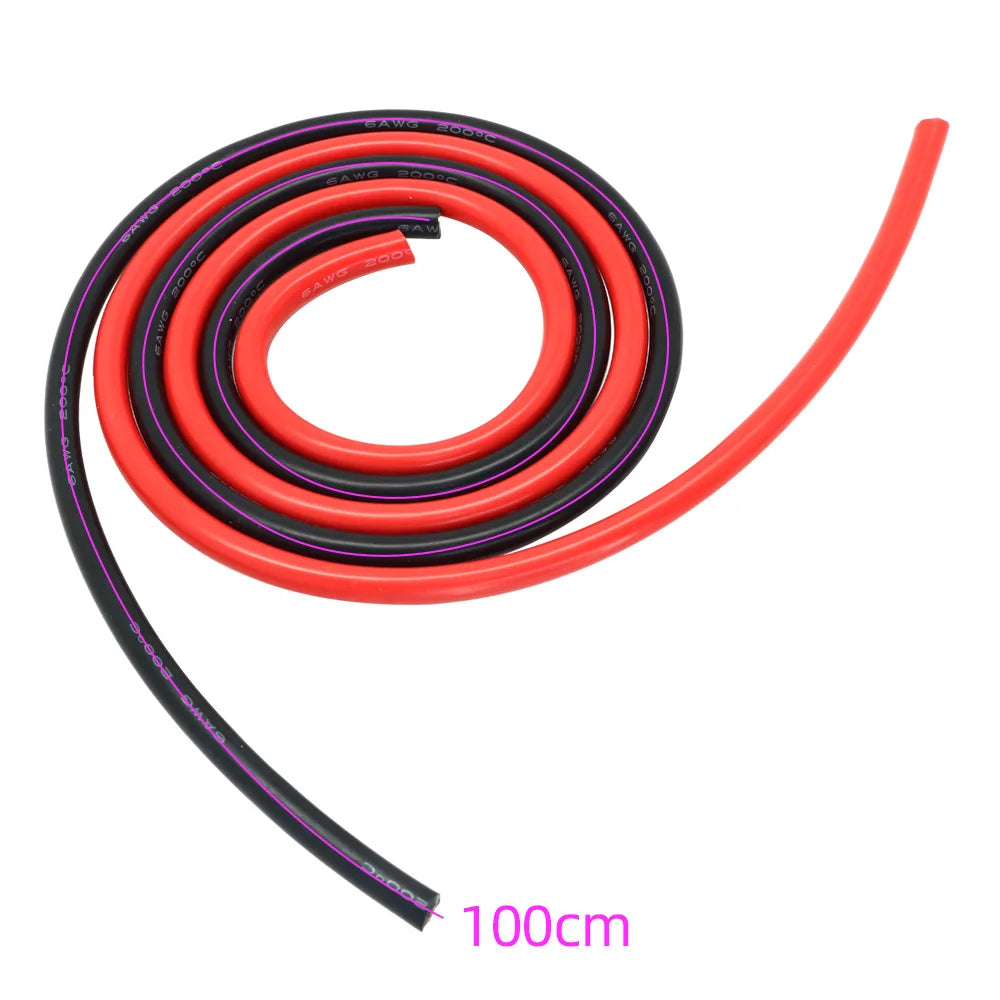 2m High-Temperature Silicone Wire Pair