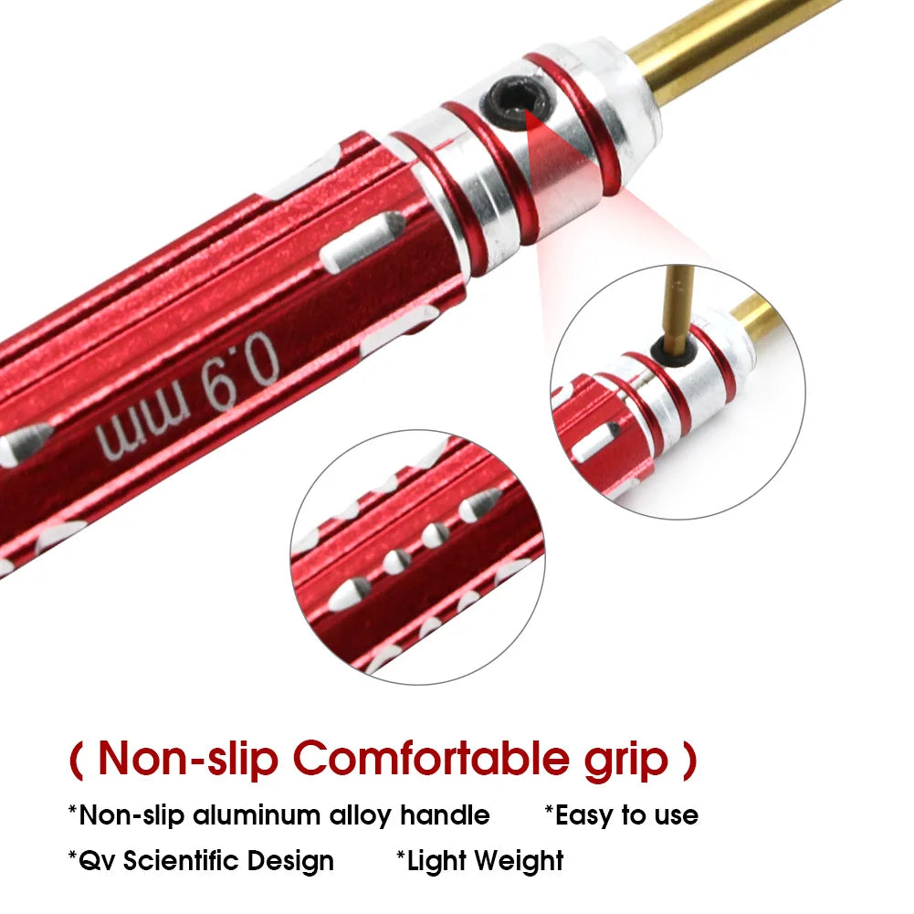 5-Piece Mini Hex Screwdriver Set 0.9-2.0mm