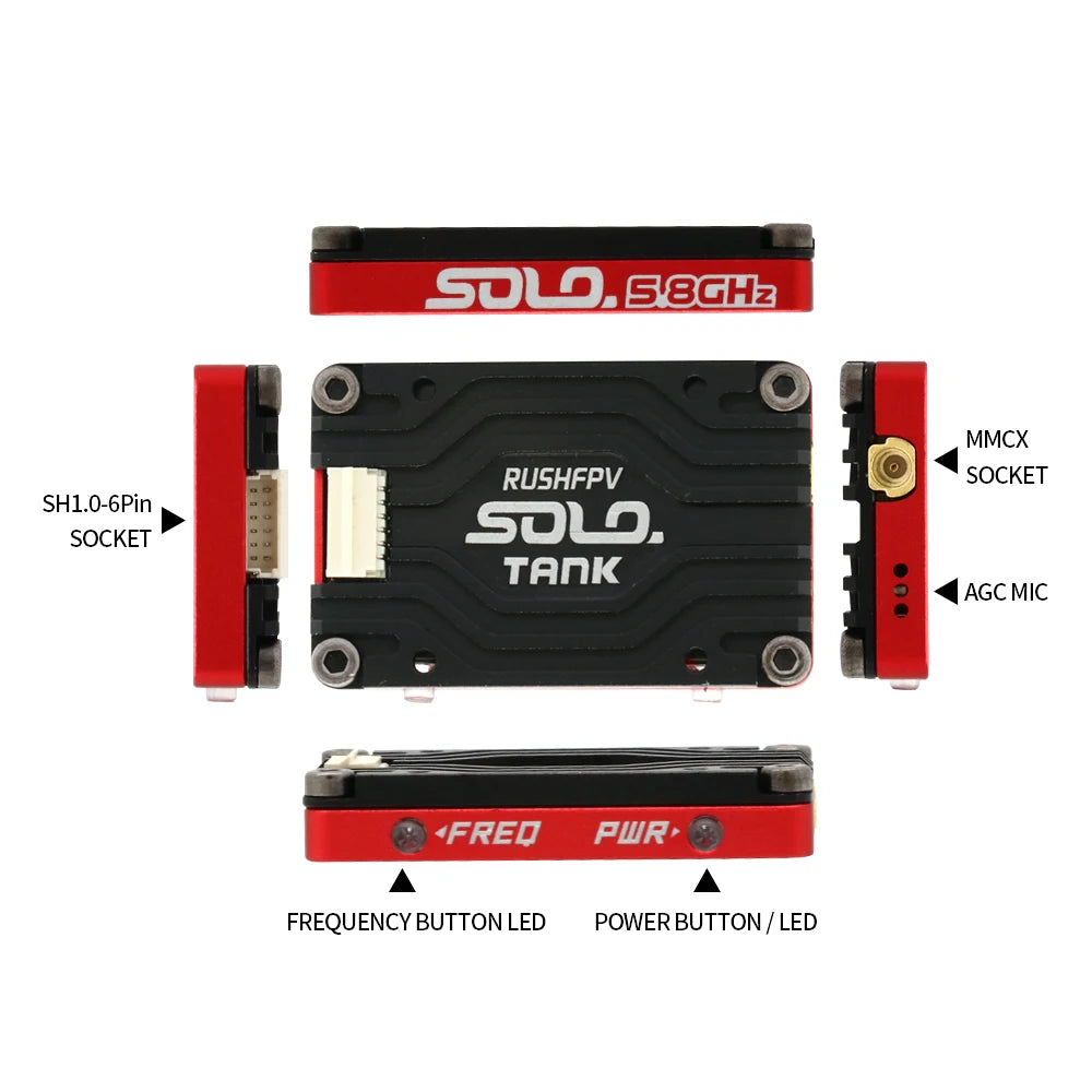 RUSHFPV Solo Tank 5.8GHz 1.6W FPV VTX