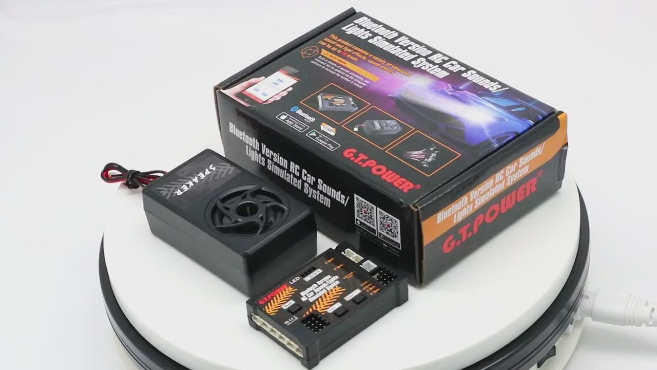 G.T.Power Bluetooth Version RC Car Engine Sound Simulated System / Lights Simulated System For RC Car Axial SCX 10 TRX4