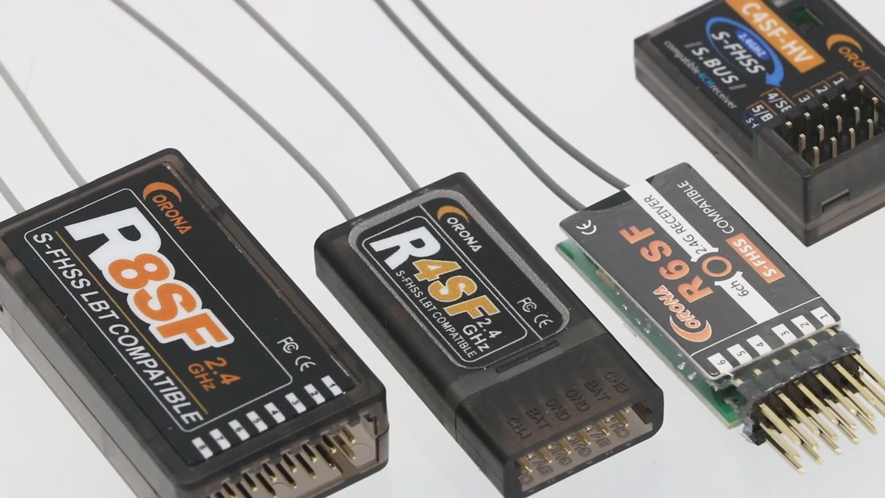 CORONA R8SF S-FHSS 2.4G 8CH Compatible Receiver for Fuataba T6J T6K T8J T10J T14SG T18MZT 18SZ