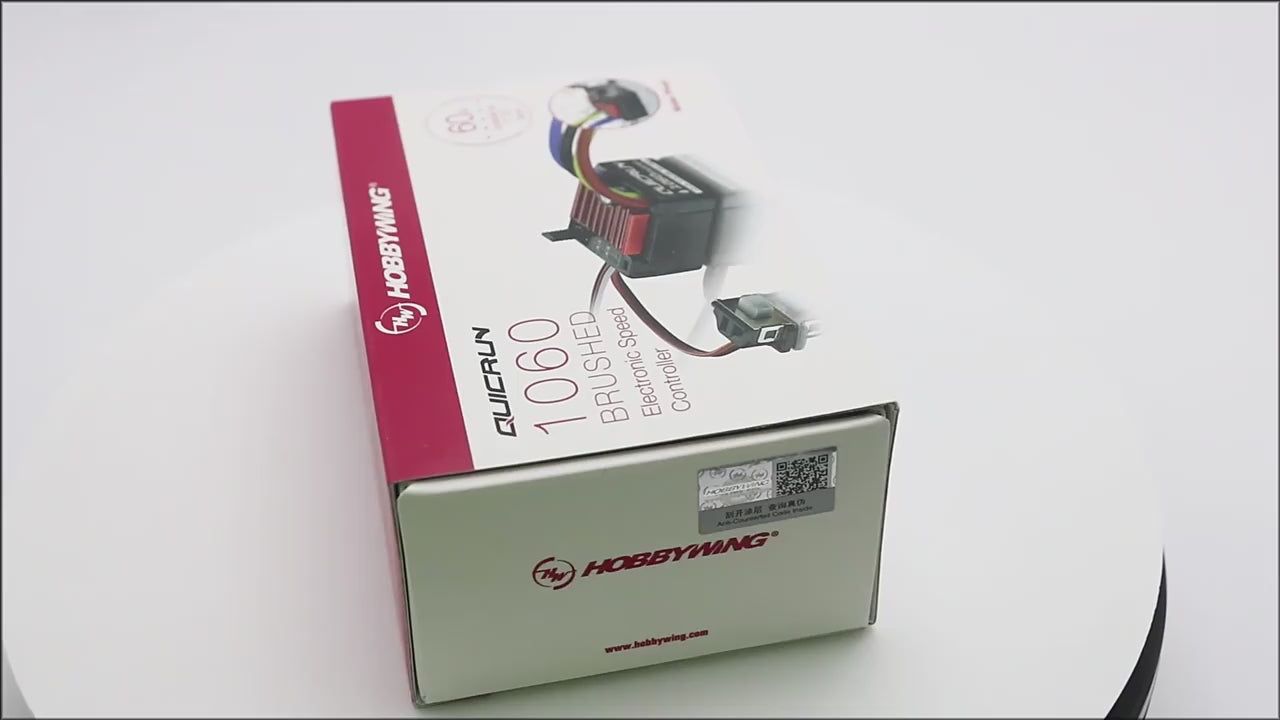 HobbyWing QuicRun 1060 60A Brushed Electronic Speed Controller ESC For 1:10 RC Car Waterproof For RC Car